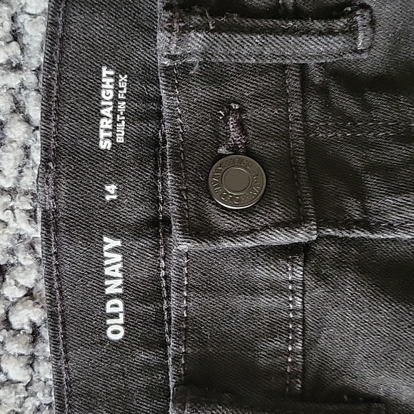 Old Navy Pants Bundle 3 Pairs Khaki Chinos, Blue Jean, Black Jean Boys Size 14 - Picture 10 of 10